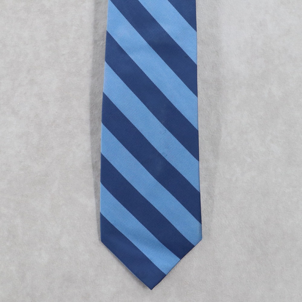 J Crew Blue Stripes Executive Formal Preppy Business Classic Men's Neck Tie
